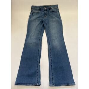 Old Navy Jeans Kicker Boot Cut Jeans Mid Rise Blue Denim Womens Size‎ 8 Y2K 90s
